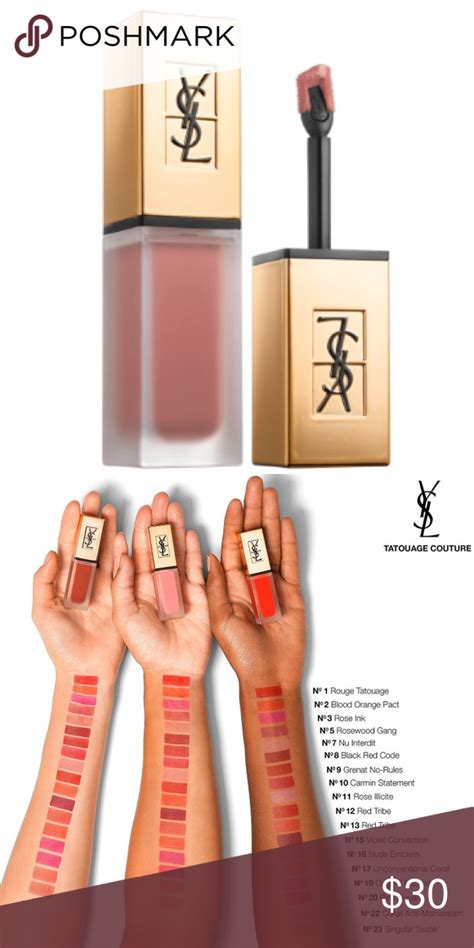 ysl lip tattoo|tattoo couture lip stain.